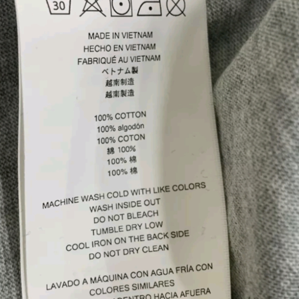 Michael Kors Gray/White MK Logo Crew Neck T Shirt Size L NWT MSRP $69.50 - Picture 5 of 6